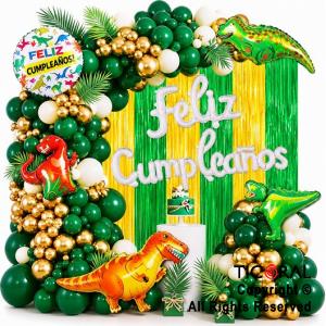 SET DE GLOBOS ARCO XL FELIZ CUMPLEA�OS DE DINOSAURIOS (GY7936) 72 UNIDADES